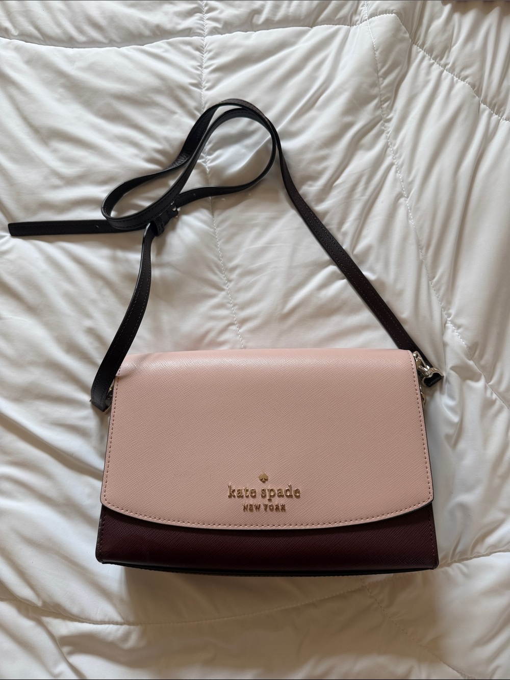 kate spade Two-Tone Pink and Burgundy Crossbody Bag